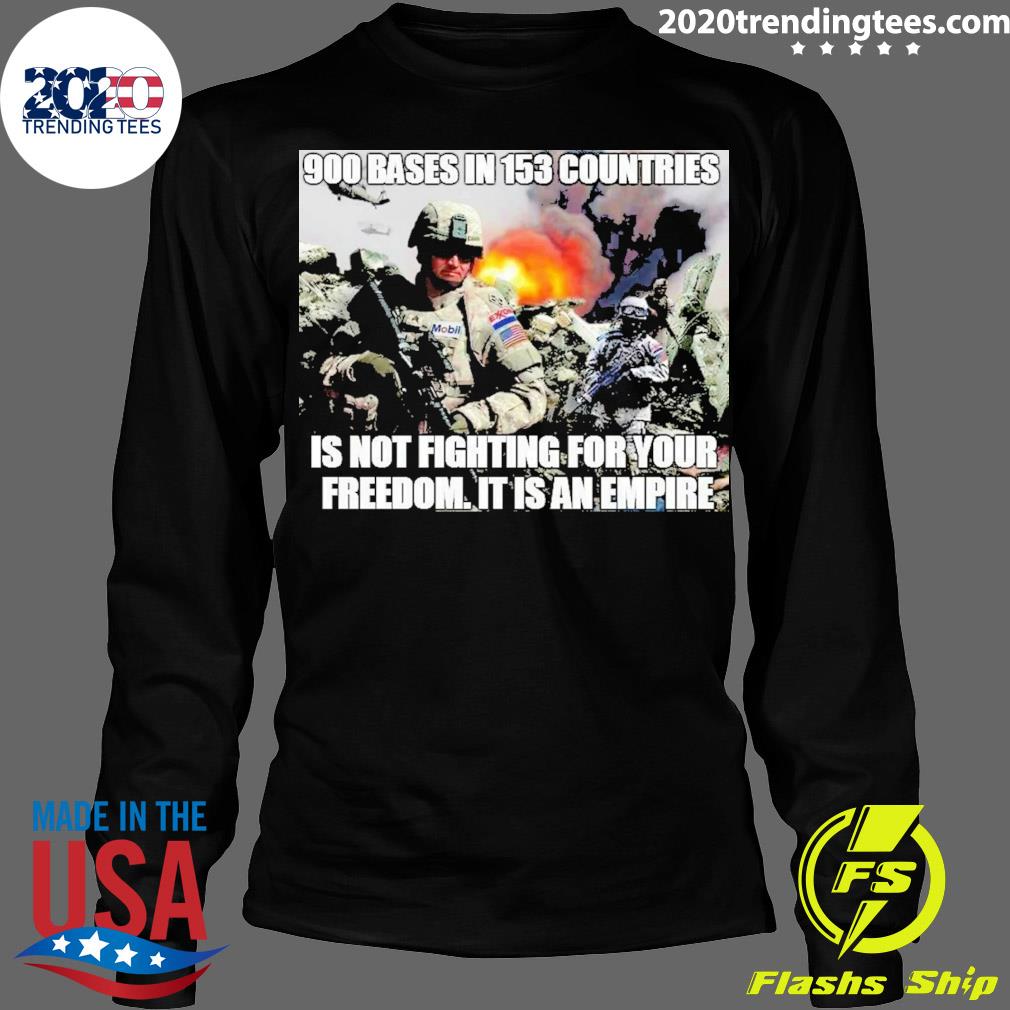 Official 900 Bases In 153 Countries Is Not Fighting - Adult & Kids T-Shirts, Sweatshirts & Hoodies apparel design preview 4