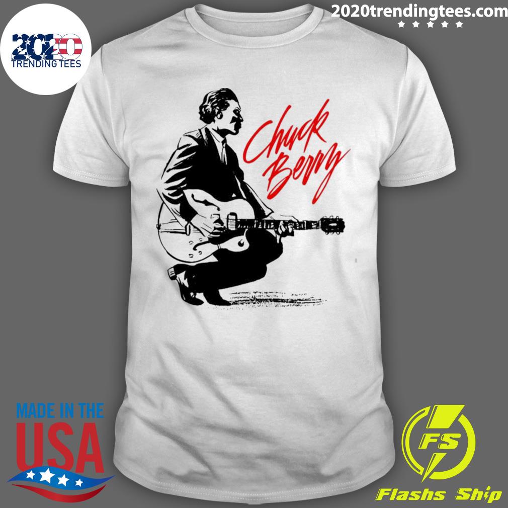Official 90s Jazz Legend Chuck Berry - Adult & Kids T-Shirts, Sweatshirts & Hoodies apparel design preview 1