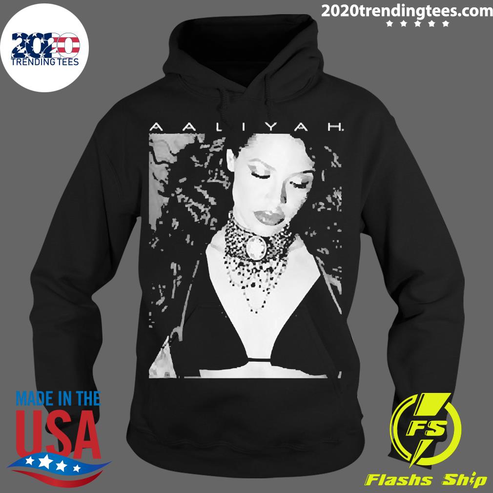 Official Aaliyah Photo with Logo - Adult & Kids T-Shirts, Sweatshirts & Hoodies apparel design preview 2