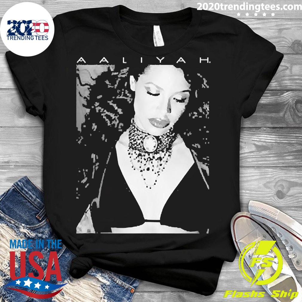 Official Aaliyah Photo with Logo - Adult & Kids T-Shirts, Sweatshirts & Hoodies apparel design preview 3