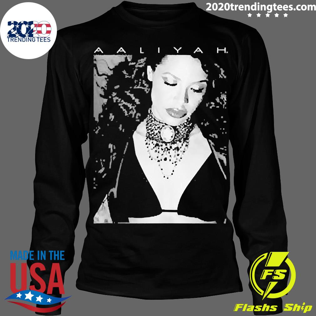 Official Aaliyah Photo with Logo - Adult & Kids T-Shirts, Sweatshirts & Hoodies apparel design preview 4