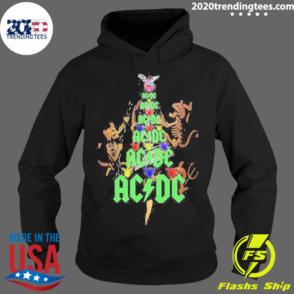 Official ac Dc Christmas Tree - Adult & Kids T-Shirts, Sweatshirts & Hoodies apparel design preview 2