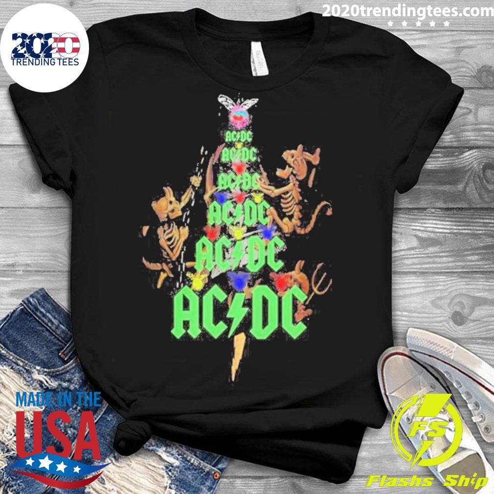 Official ac Dc Christmas Tree - Adult & Kids T-Shirts, Sweatshirts & Hoodies apparel design preview 3