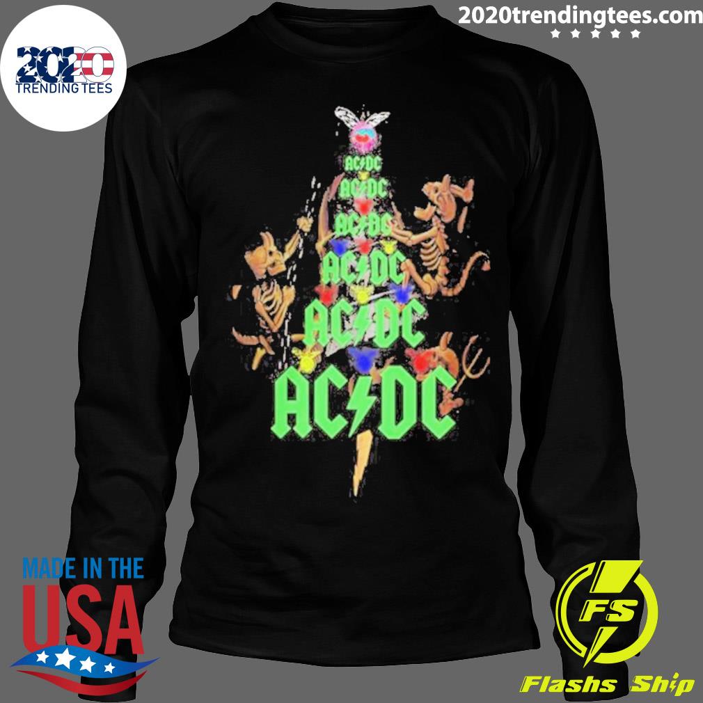 Official ac Dc Christmas Tree - Adult & Kids T-Shirts, Sweatshirts & Hoodies apparel design preview 4