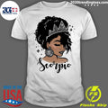 Official Afro Girl Zodiac Astrology Signs Scorpio - Adult & Kids T-Shirts, Sweatshirts & Hoodies apparel design preview 1
