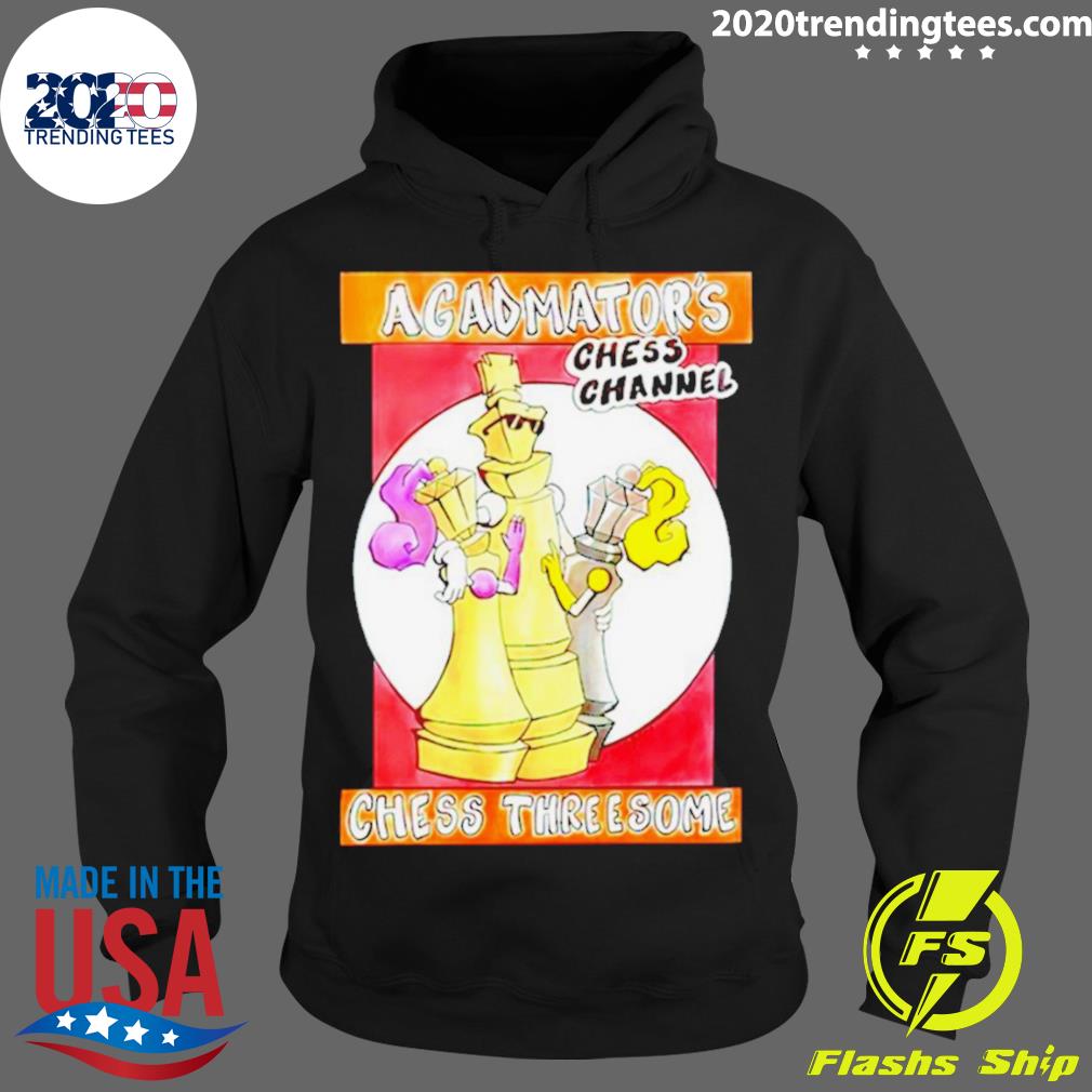 Official agadmator's Chess Channel Threesome - Adult & Kids T-Shirts, Sweatshirts & Hoodies apparel design preview 2