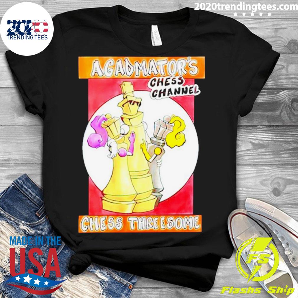 Official agadmator's Chess Channel Threesome - Adult & Kids T-Shirts, Sweatshirts & Hoodies apparel design preview 3
