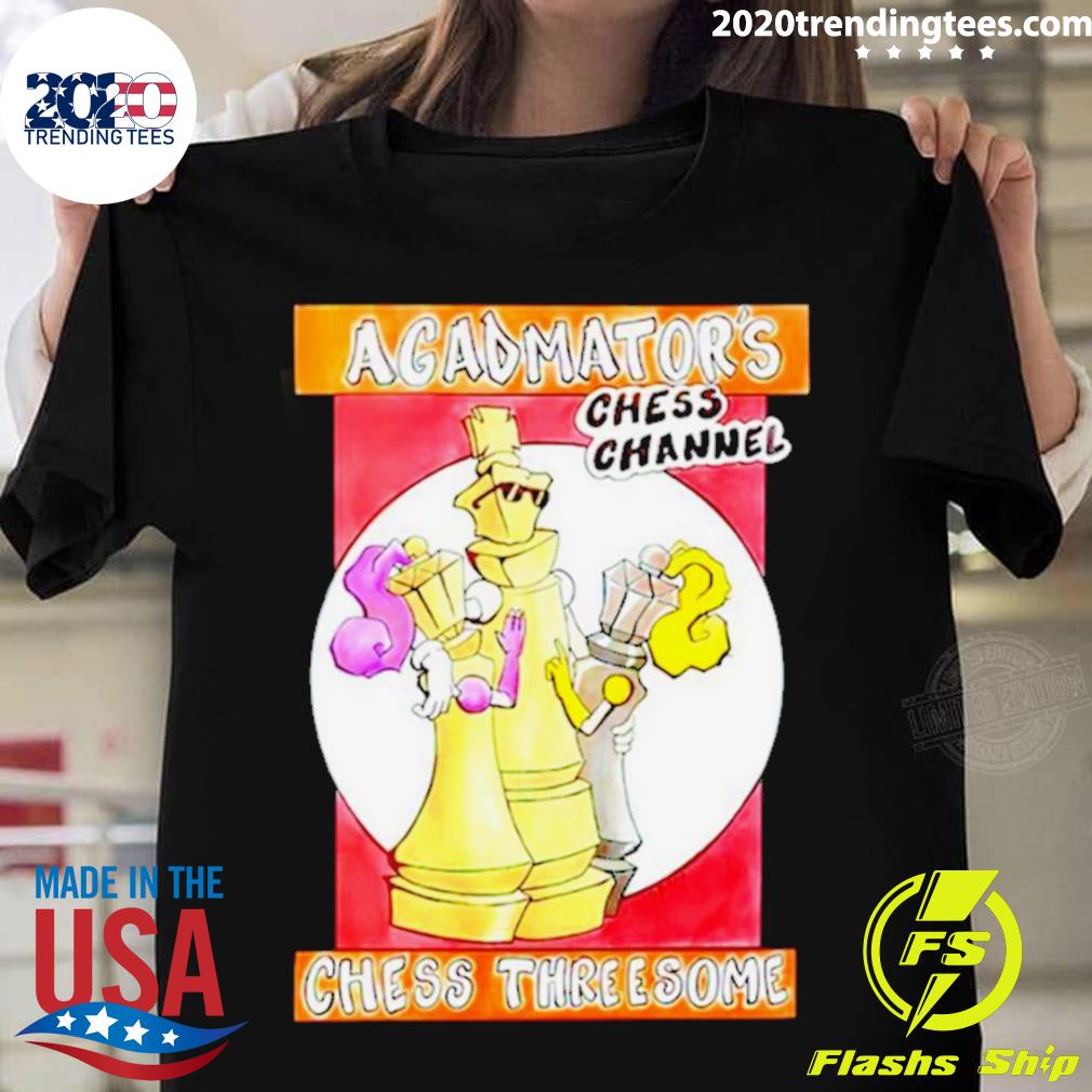 Official agadmator's Chess Channel Threesome - Adult & Kids T-Shirts, Sweatshirts & Hoodies apparel design preview 1