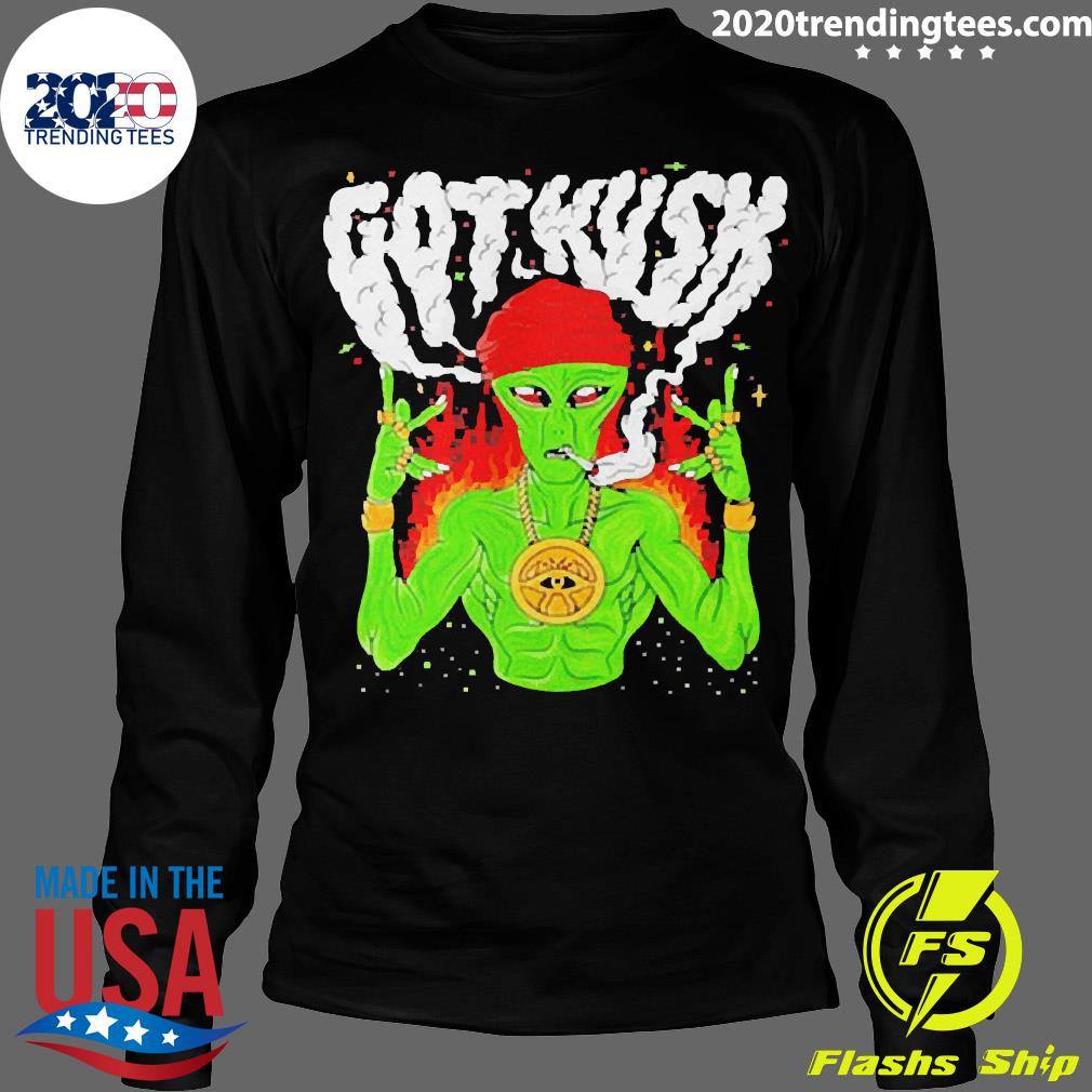 Official Aliens Got Kush - Adult & Kids T-Shirts, Sweatshirts & Hoodies apparel design preview 4