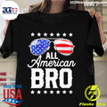Official all American Bro 4th of July Men Family - Adult & Kids T-Shirts, Sweatshirts & Hoodies apparel design preview 1