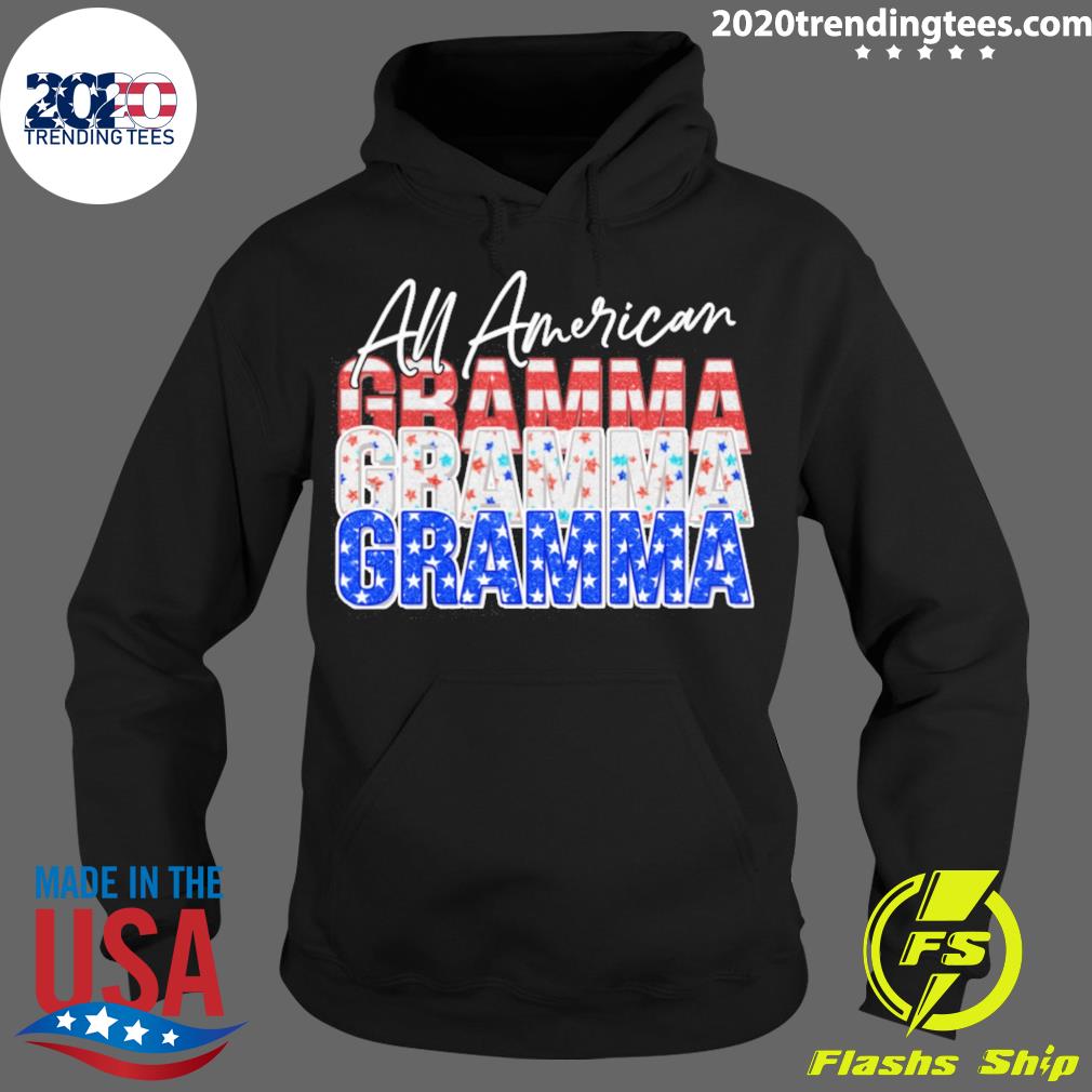 Official all American Gramma Independence Day - Adult & Kids T-Shirts, Sweatshirts & Hoodies apparel design preview 2