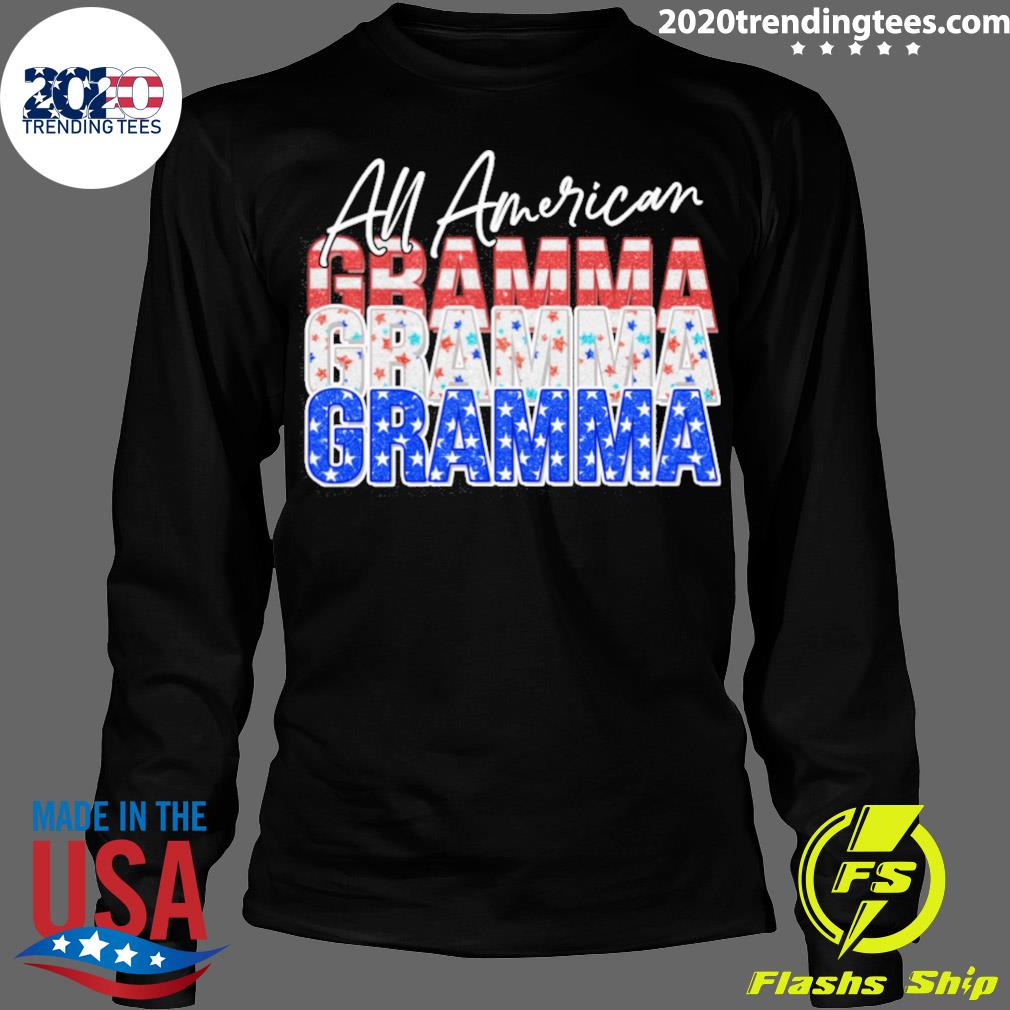 Official all American Gramma Independence Day - Adult & Kids T-Shirts, Sweatshirts & Hoodies apparel design preview 4