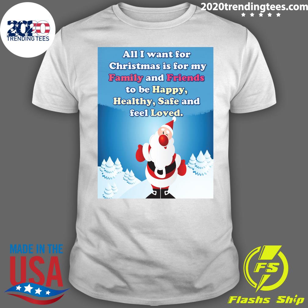 Official All I Want For Christmas Is My Family And - Adult & Kids T-Shirts, Sweatshirts & Hoodies apparel design preview 1