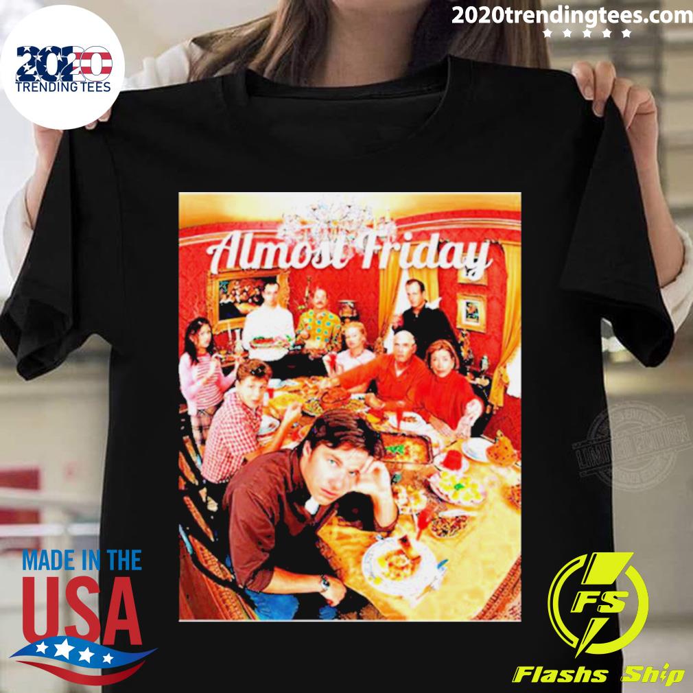 Official almost Friday Bluth - Adult & Kids T-Shirts, Sweatshirts & Hoodies apparel design preview 1