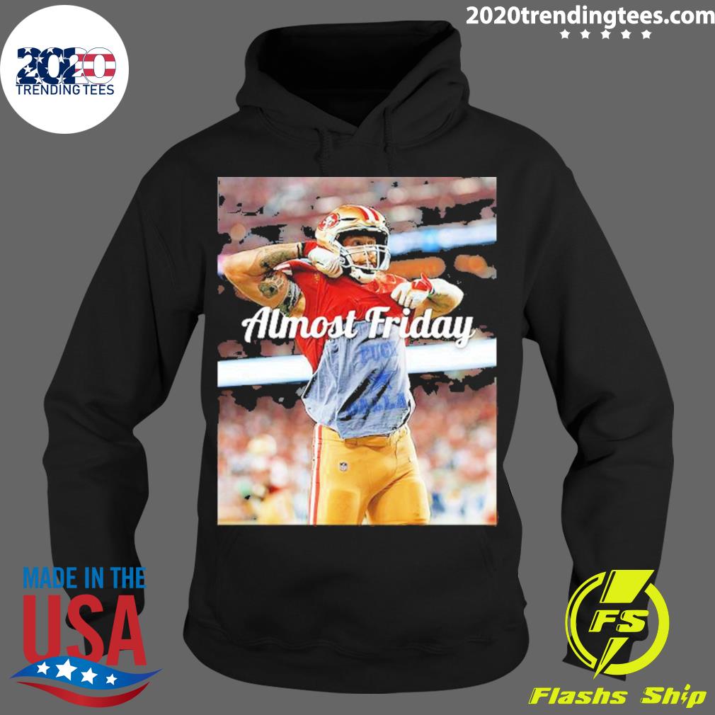 Official almost Friday Td Celebration - Adult & Kids T-Shirts, Sweatshirts & Hoodies apparel design preview 2