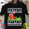 Official america Santa Claus With Coqui Frog Ugly - Adult & Kids T-Shirts, Sweatshirts & Hoodies apparel design preview 1