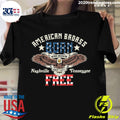 Official american Badass Born Frees - Adult & Kids T-Shirts, Sweatshirts & Hoodies apparel design preview 1