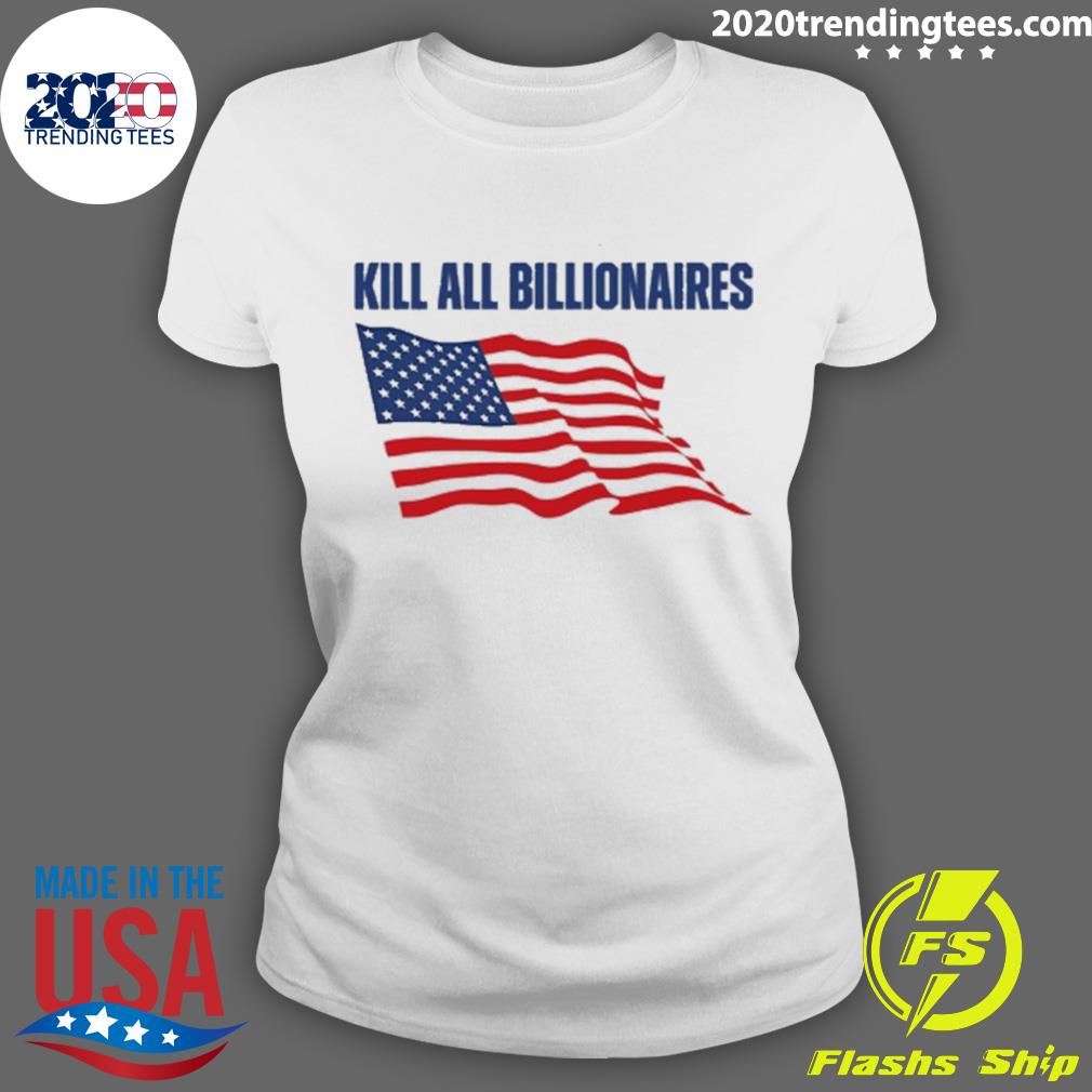 Official american flag kill all billionaires - Adult & Kids T-Shirts, Sweatshirts & Hoodies apparel design preview 3