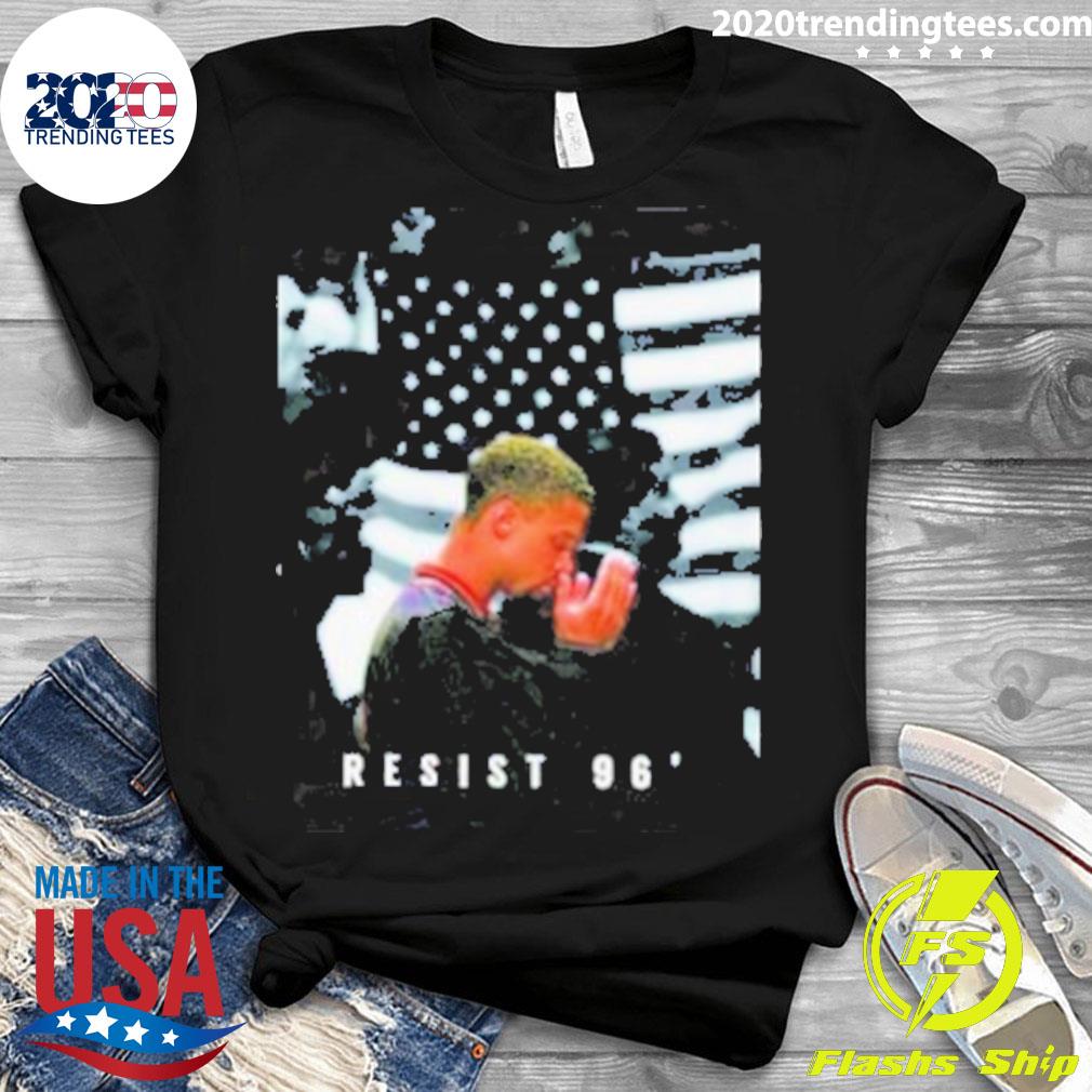 Official american Flag Resist 96′ - Adult & Kids T-Shirts, Sweatshirts & Hoodies apparel design preview 3