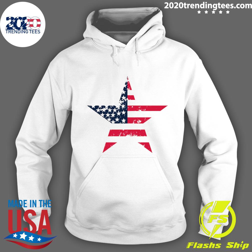 Official american Flag Star - Adult & Kids T-Shirts, Sweatshirts & Hoodies apparel design preview 2