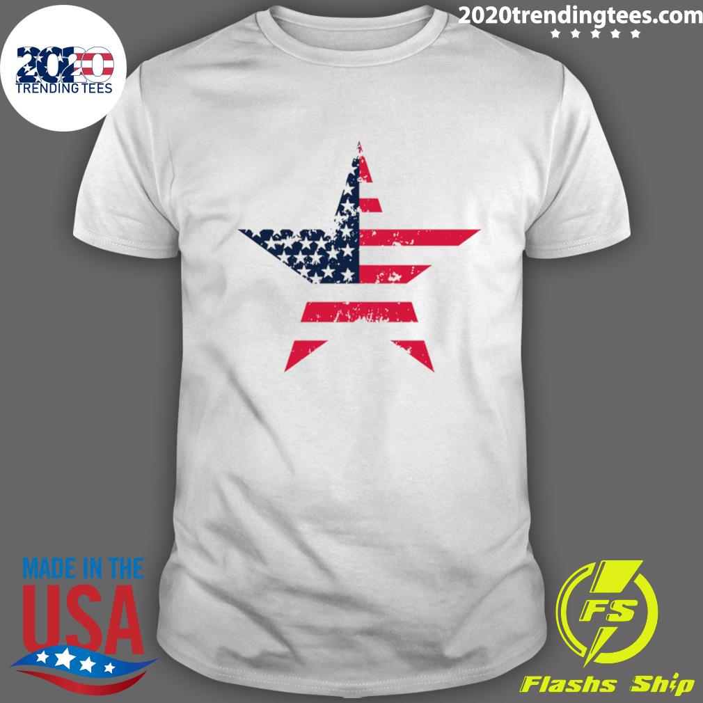 Official american Flag Star - Adult & Kids T-Shirts, Sweatshirts & Hoodies apparel design preview 1