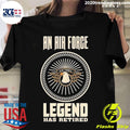 Official an Air Force Legend Has Retired Eagle - Adult & Kids T-Shirts, Sweatshirts & Hoodies apparel design preview 1