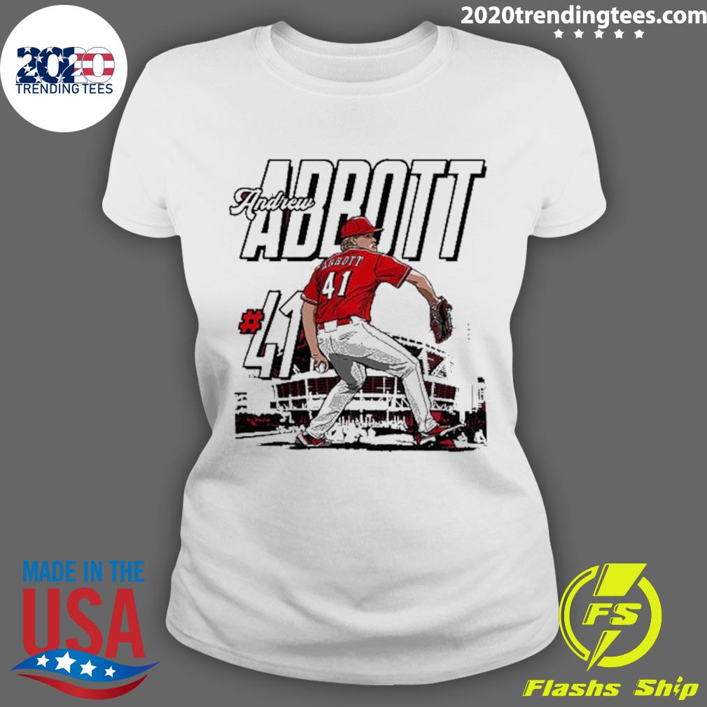 Official andrew Abbott MLBPA Stadium - Adult & Kids T-Shirts, Sweatshirts & Hoodies apparel design preview 3