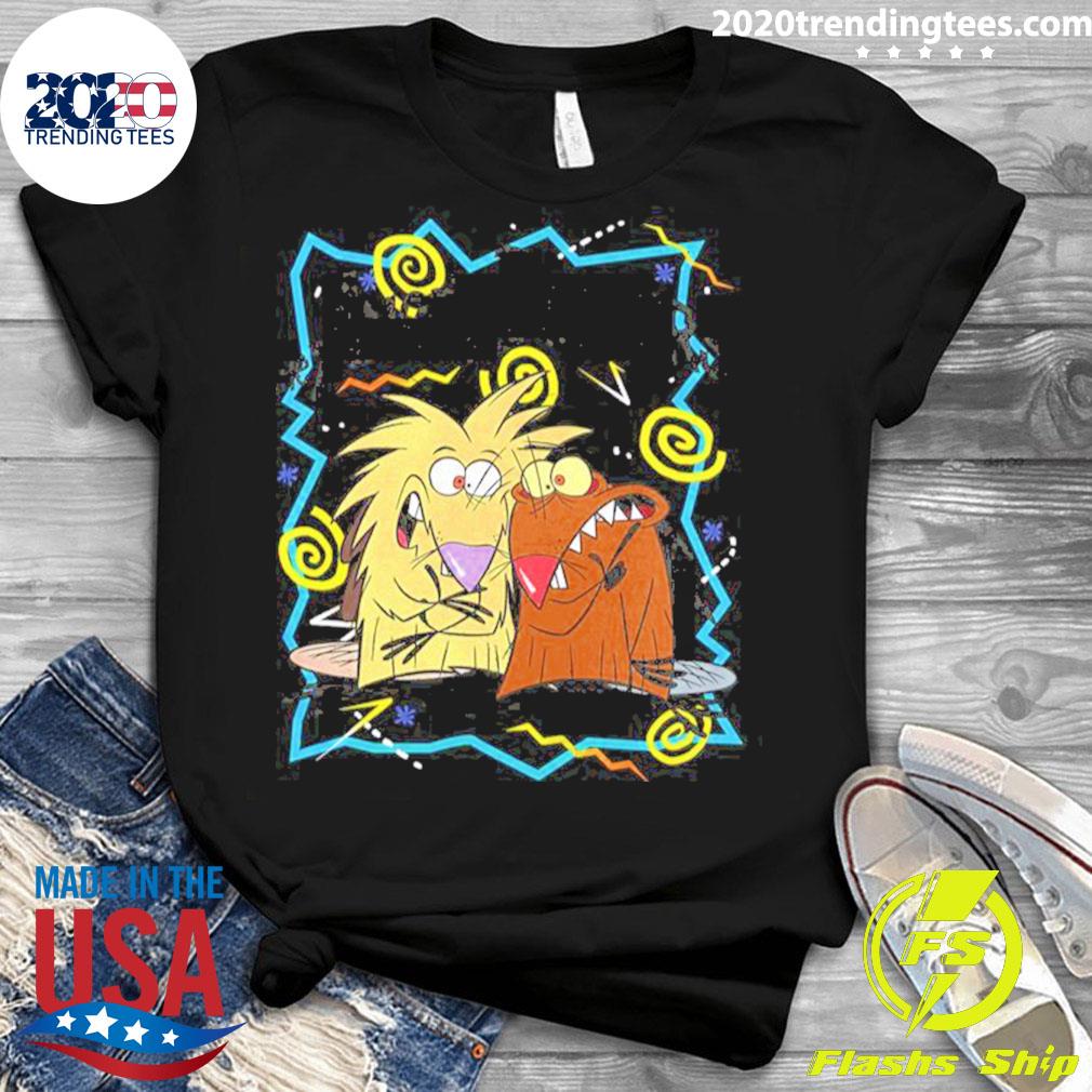 Official angry Beavers Characters 90's Graphics - Adult & Kids T-Shirts, Sweatshirts & Hoodies apparel design preview 3