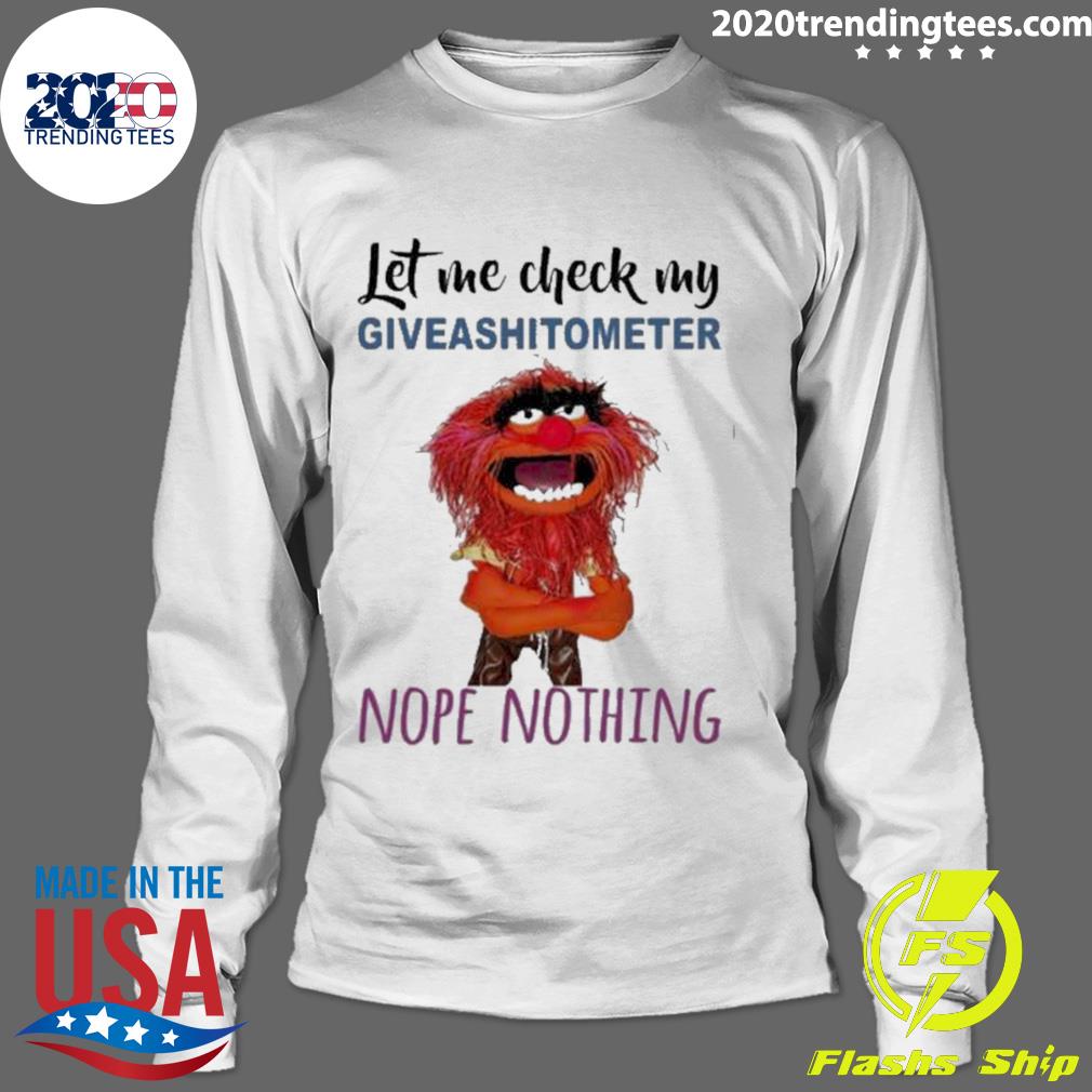 Official animal Muppet Let Me Check My Giveshitometer - Adult & Kids T-Shirts, Sweatshirts & Hoodies apparel design preview 4