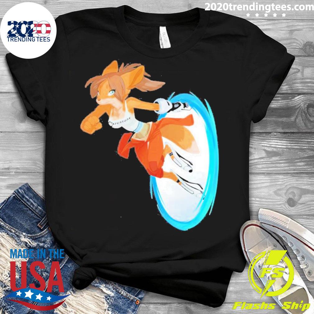 Official aperture Laboratories Fox Chell Stormi Folf - Adult & Kids T-Shirts, Sweatshirts & Hoodies apparel design preview 3