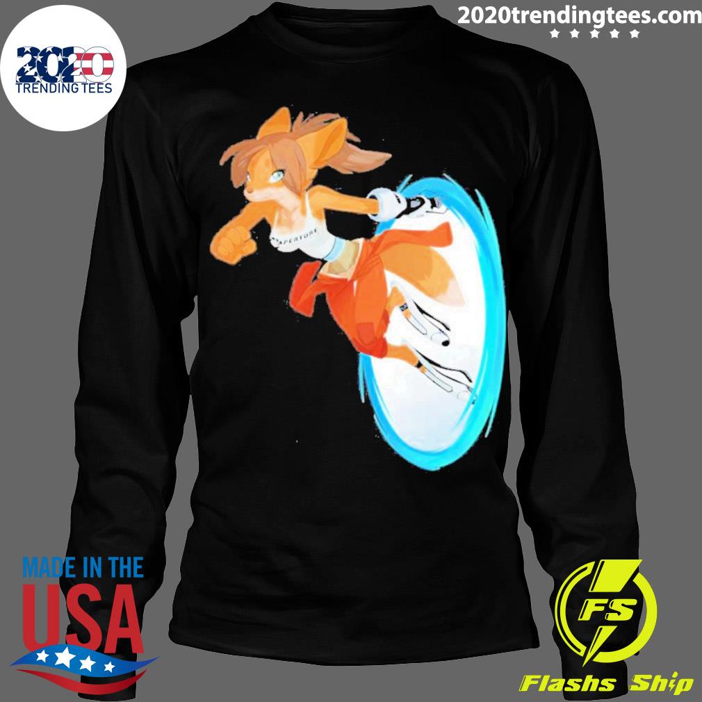 Official aperture Laboratories Fox Chell Stormi Folf - Adult & Kids T-Shirts, Sweatshirts & Hoodies apparel design preview 4
