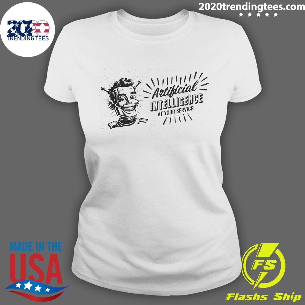 Official artificial Intelligence At Your Service - Adult & Kids T-Shirts, Sweatshirts & Hoodies apparel design preview 3