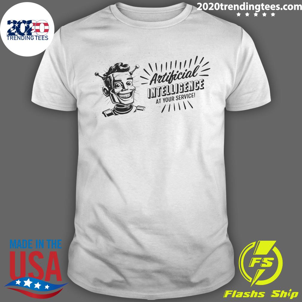 Official artificial Intelligence At Your Service - Adult & Kids T-Shirts, Sweatshirts & Hoodies apparel design preview 1