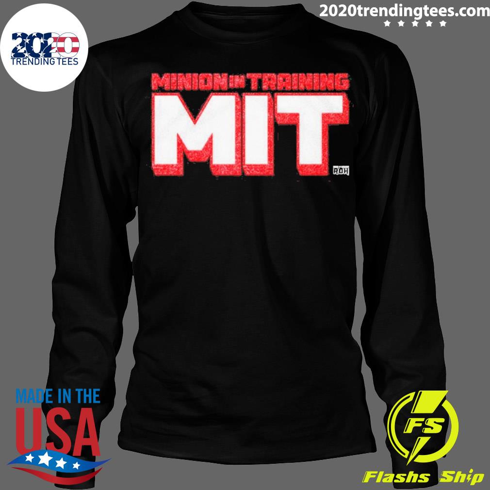 Official athena Billie Starkz Mit Minion In Training - Adult & Kids T-Shirts, Sweatshirts & Hoodies apparel design preview 4