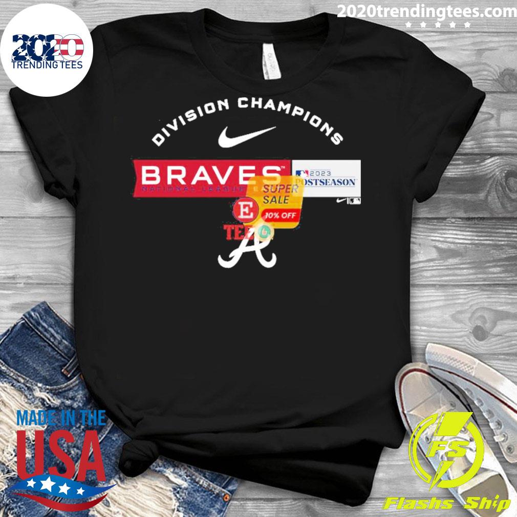 Official atlanta Braves National League East Division - Adult & Kids T-Shirts, Sweatshirts & Hoodies apparel design preview 3