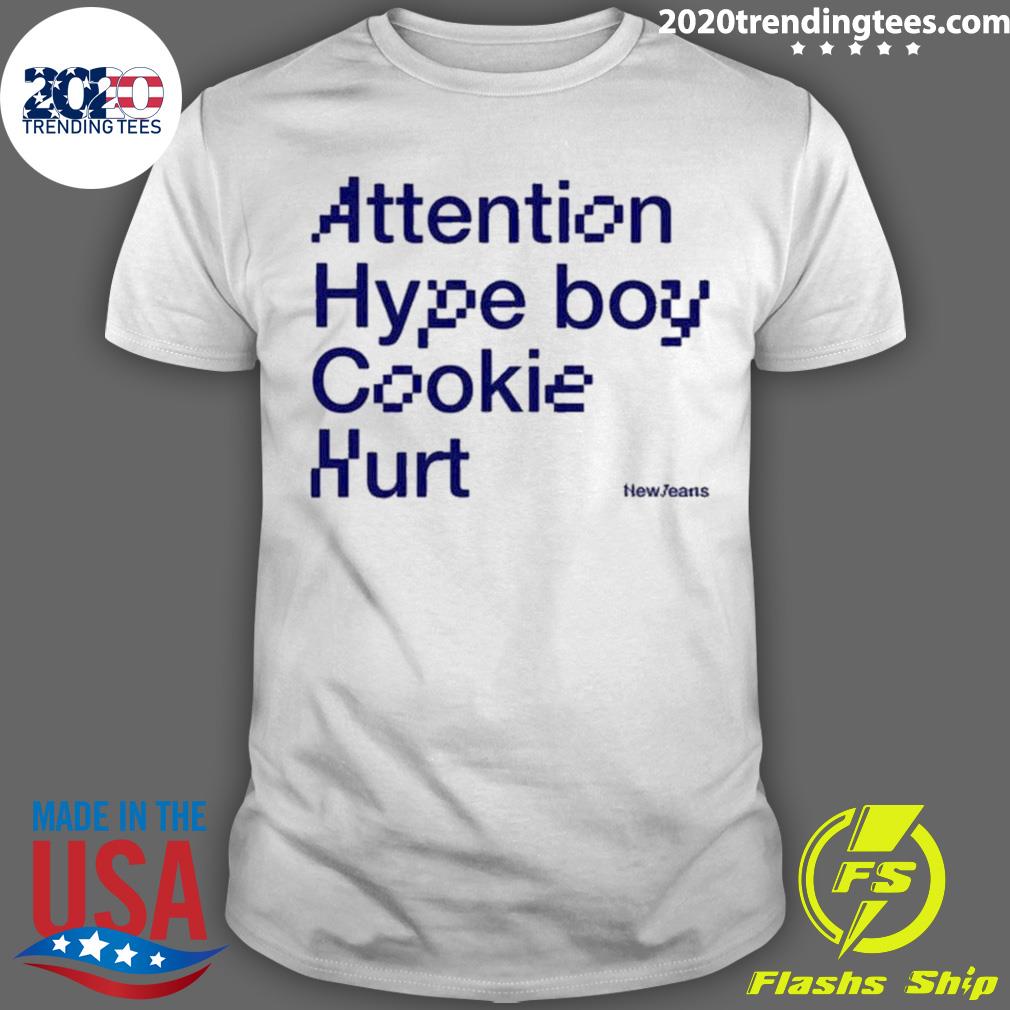 Official attention Hype Boy Cookie Hurt Newjeans - Adult & Kids T-Shirts, Sweatshirts & Hoodies apparel design preview 1