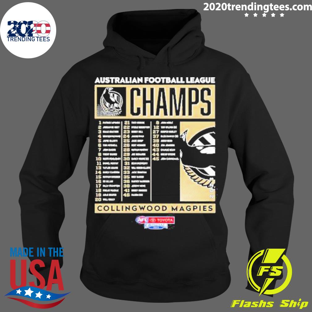 Official australian Football League Champ Collingwood - Adult & Kids T-Shirts, Sweatshirts & Hoodies apparel design preview 2