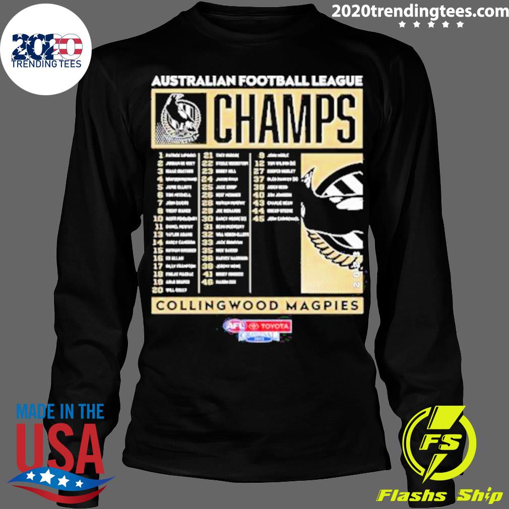 Official australian Football League Champ Collingwood - Adult & Kids T-Shirts, Sweatshirts & Hoodies apparel design preview 4