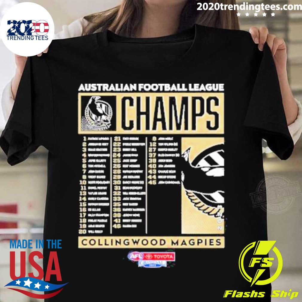 Official australian Football League Champ Collingwood - Adult & Kids T-Shirts, Sweatshirts & Hoodies apparel design preview 1