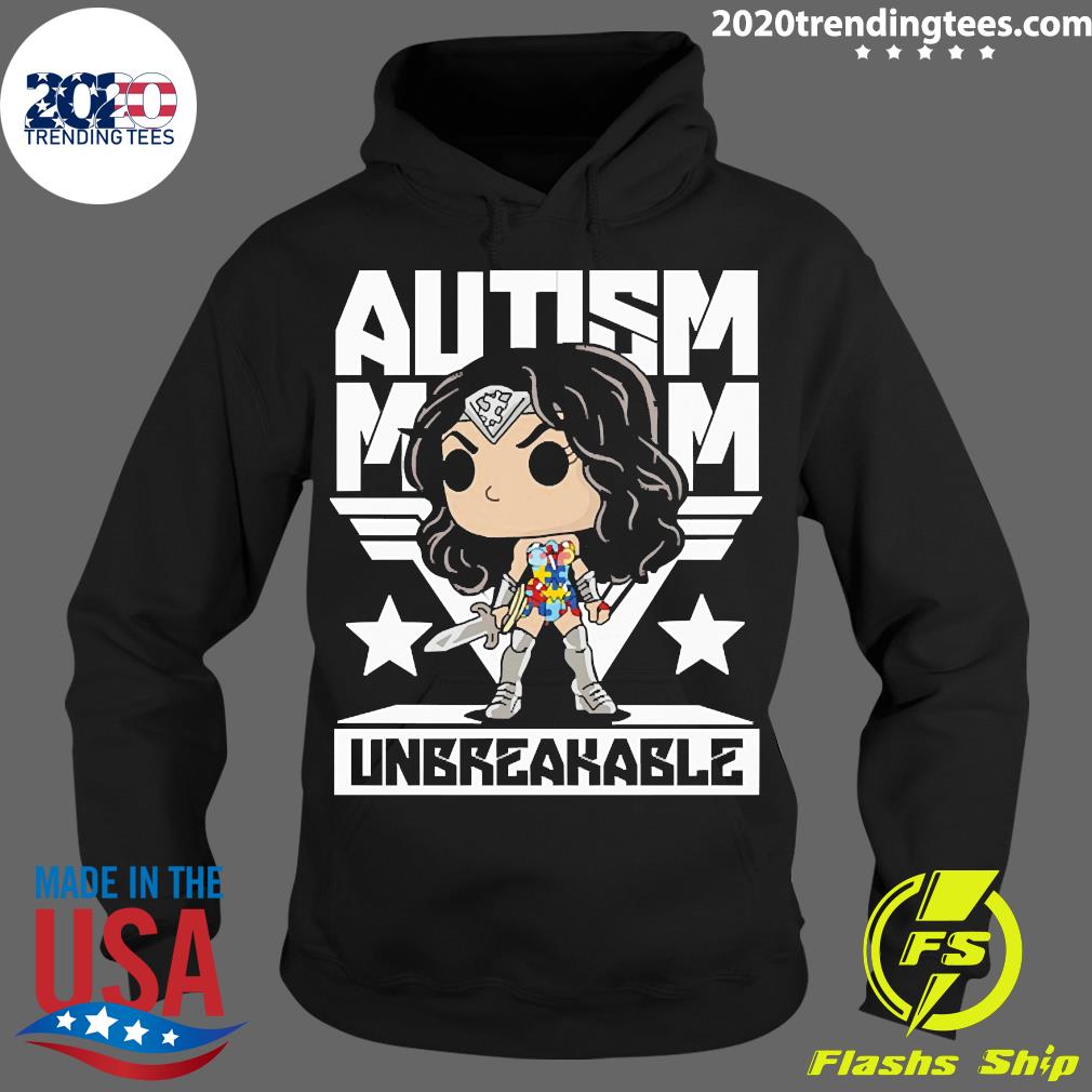 Official autism Mom Unbreakable - Adult & Kids T-Shirts, Sweatshirts & Hoodies apparel design preview 2