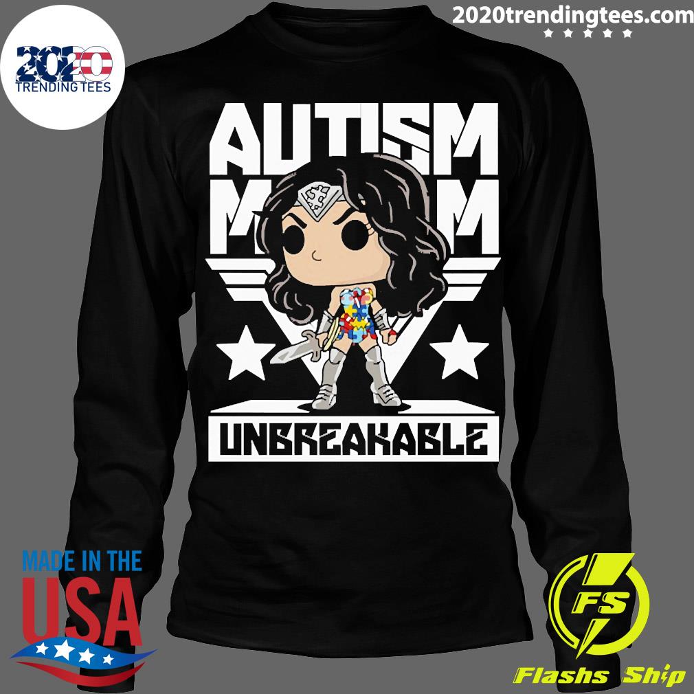 Official autism Mom Unbreakable - Adult & Kids T-Shirts, Sweatshirts & Hoodies apparel design preview 4