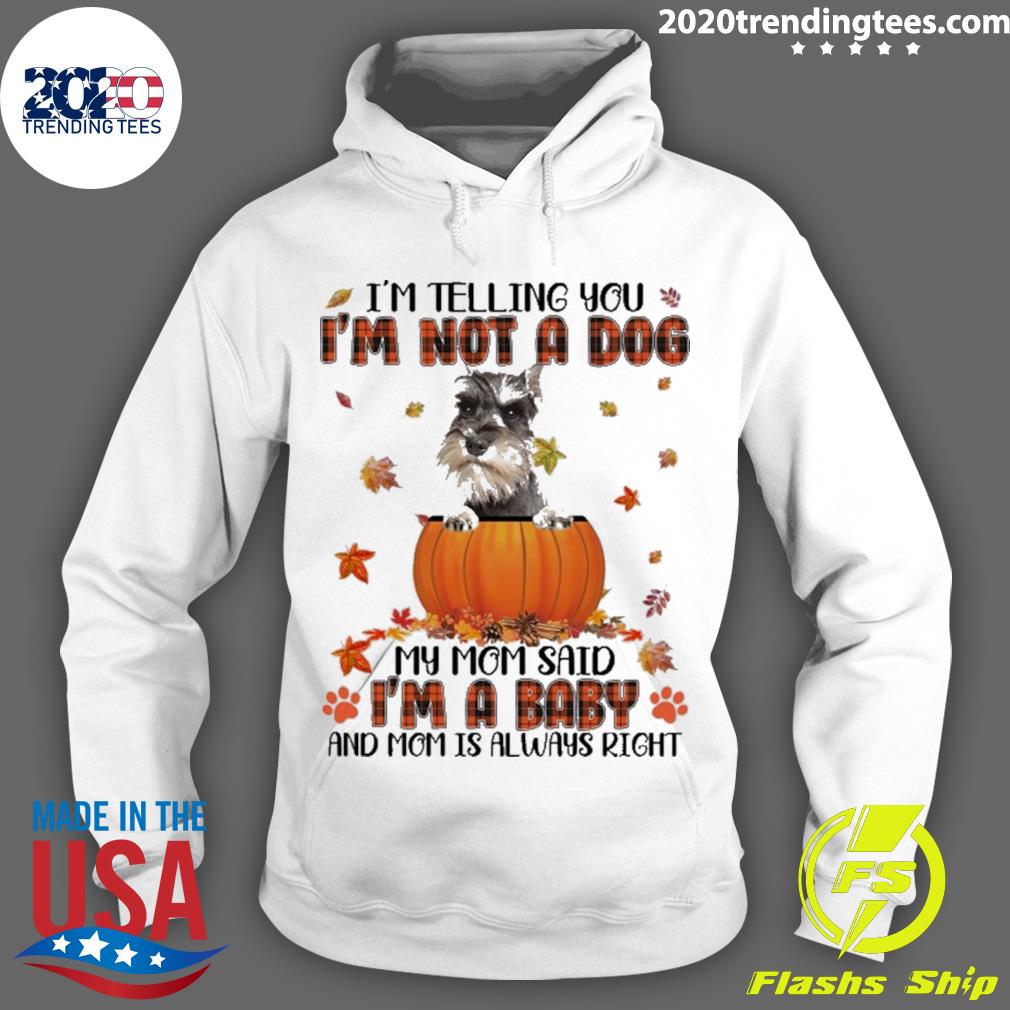 Official autumn Baby Grey Miniature Schnauzer I'm - Adult & Kids T-Shirts, Sweatshirts & Hoodies apparel design preview 2
