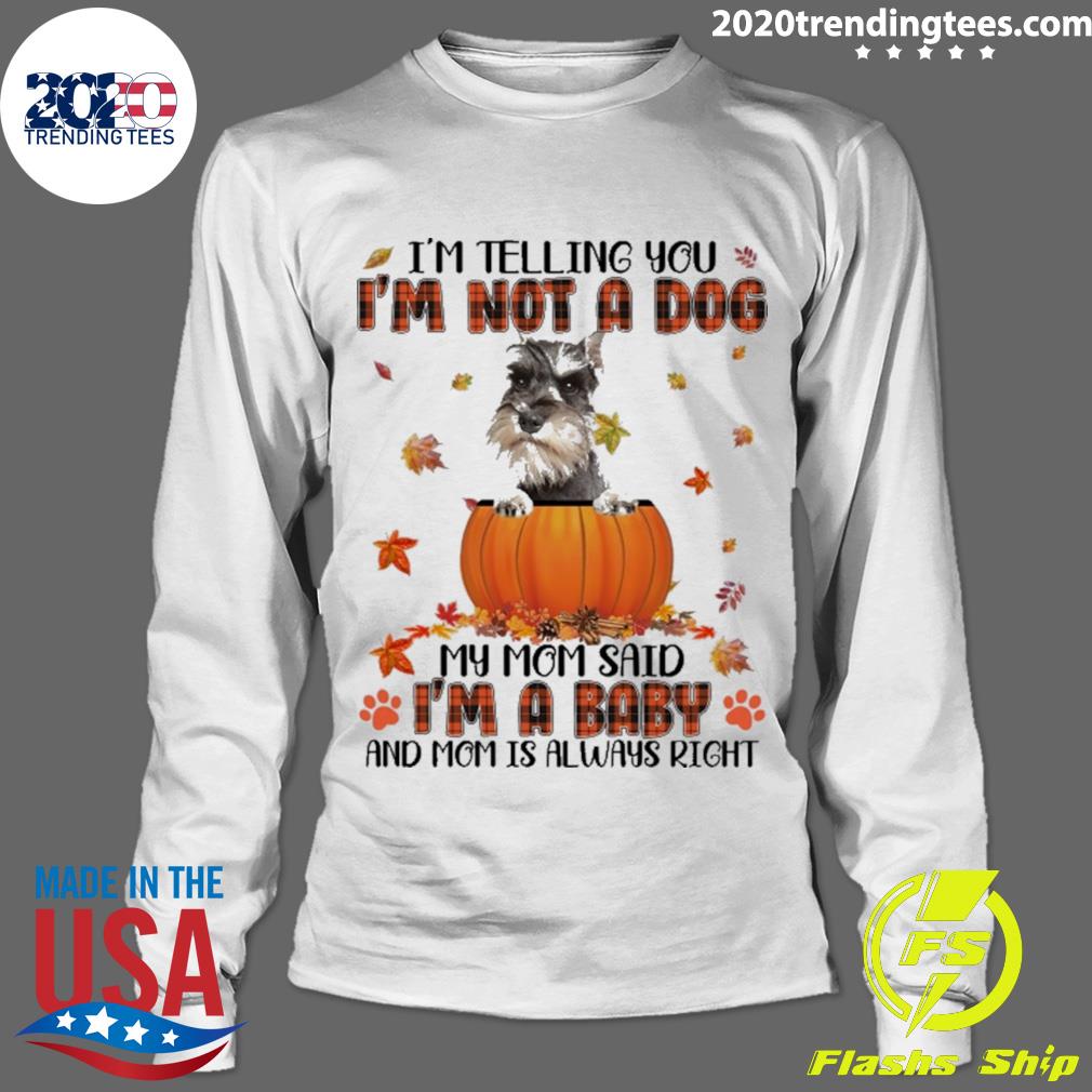 Official autumn Baby Grey Miniature Schnauzer I'm - Adult & Kids T-Shirts, Sweatshirts & Hoodies apparel design preview 4