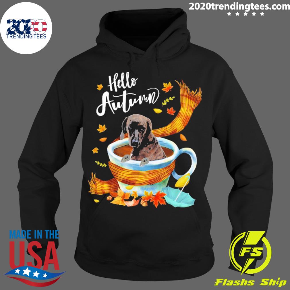 Official autumn Coffee Hello Plott Hound Dog - Adult & Kids T-Shirts, Sweatshirts & Hoodies apparel design preview 2