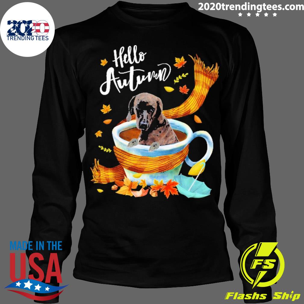 Official autumn Coffee Hello Plott Hound Dog - Adult & Kids T-Shirts, Sweatshirts & Hoodies apparel design preview 4