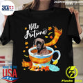 Official autumn Coffee Hello Plott Hound Dog - Adult & Kids T-Shirts, Sweatshirts & Hoodies apparel design preview 1
