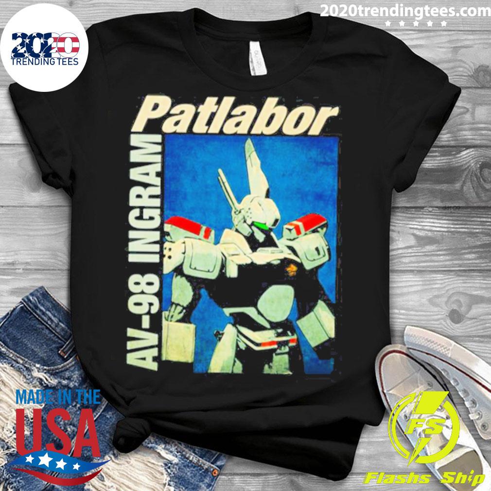 Official av 98 Ingram Patlabor - Adult & Kids T-Shirts, Sweatshirts & Hoodies apparel design preview 3