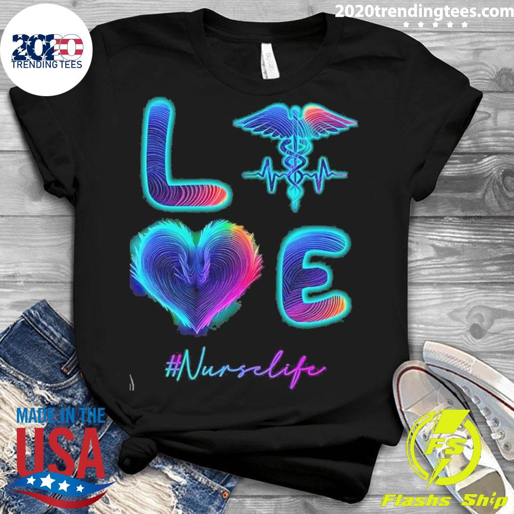 Official awesome Love Nurse Life - Adult & Kids T-Shirts, Sweatshirts & Hoodies apparel design preview 3