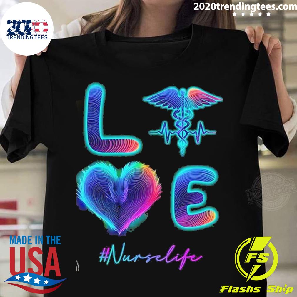 Official awesome Love Nurse Life - Adult & Kids T-Shirts, Sweatshirts & Hoodies apparel design preview 1