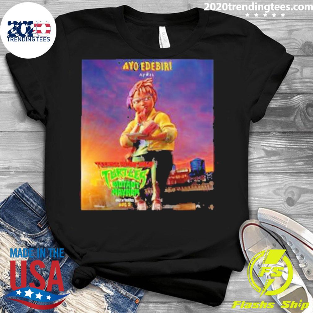 Official ayo Edebiri Is April In Teenage Mutant Ninja - Adult & Kids T-Shirts, Sweatshirts & Hoodies apparel design preview 3